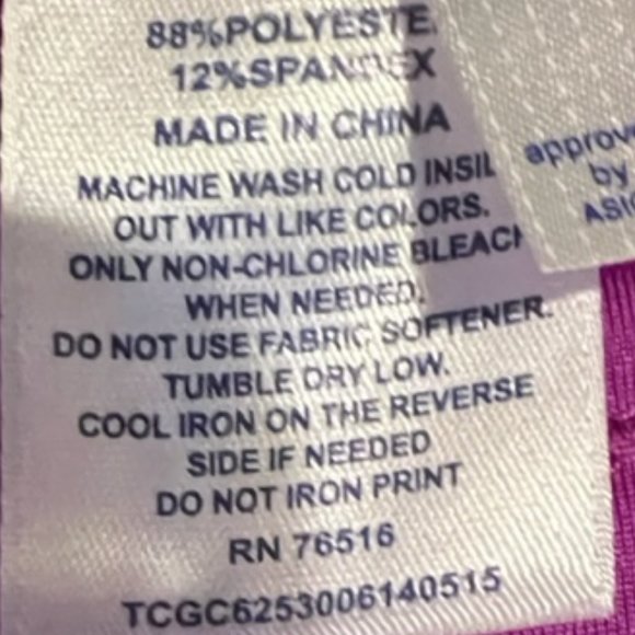 ASICS Girls Multi Printed Legging---Size [M] - Picture 3 of 4